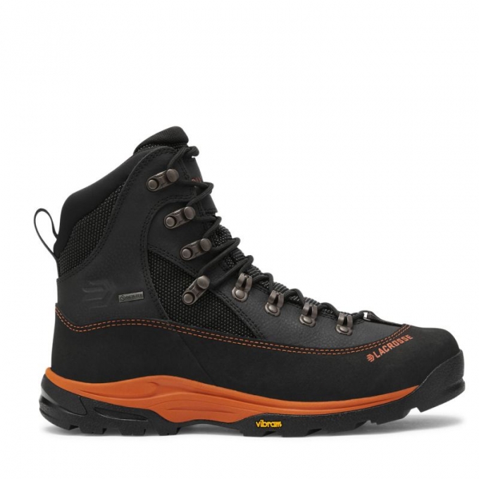 Lacrosse Boots Men's Ursa MS 7" Gunmetal/Orange GTX