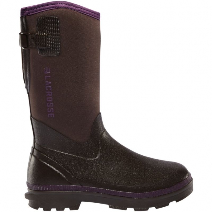 Lacrosse Boots Alpha Range Women's Sizing Chocolate/Plum 5.0MM